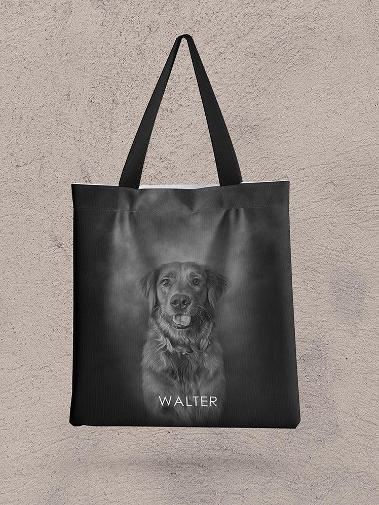 ModerNoir - Custom Pet Tote Bag - NextGenPaws Pet Portraits