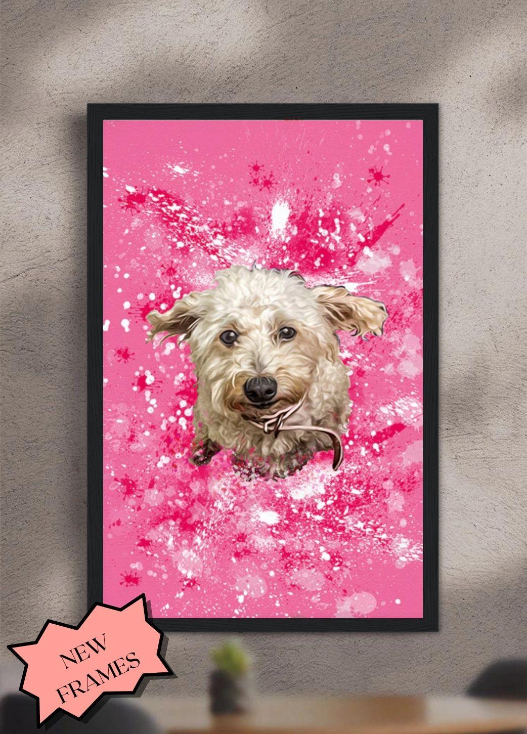 Splash Oil Painting - Custom Pet Poster - NextGenPaws Pet Portraits