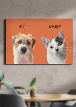 Load image into Gallery viewer, Minimalist Classic Sibling Design - Custom Pet Portrait
