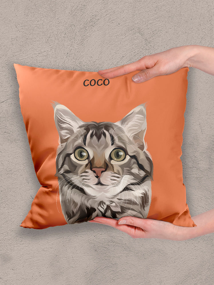 Minimalist on sale cat pillow