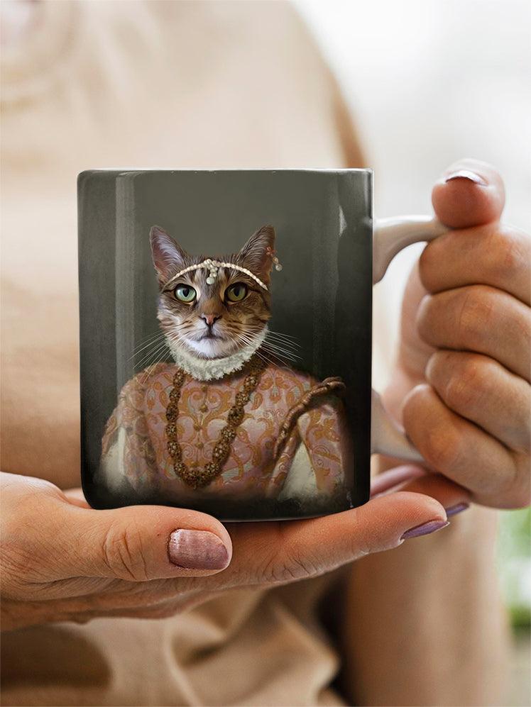 The Dame with Hairpiece - Custom Pet Mug - NextGenPaws Pet Portraits