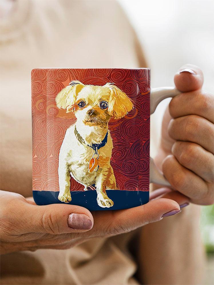 Abstract Oil Painting - Custom Pet Mug - NextGenPaws Pet Portraits
