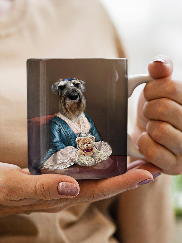 The Lady with Bow - Custom Pet Mug - NextGenPaws Pet Portraits