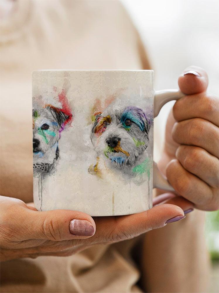 Colourful Painting Sibling - Custom Pet Mug - NextGenPaws Pet Portraits