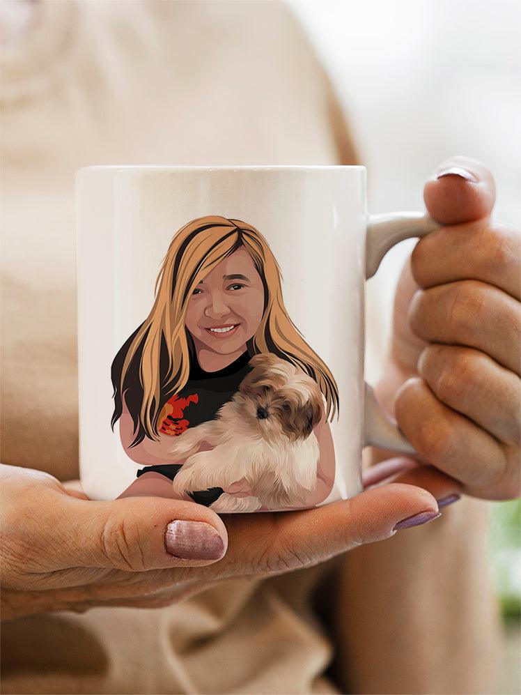 Human and Pet Design - Custom Pet Mug - NextGenPaws Pet Portraits