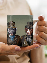 Load image into Gallery viewer, The Doc and The Pilot - Custom Sibling Pet Mug - NextGenPaws Pet Portraits
