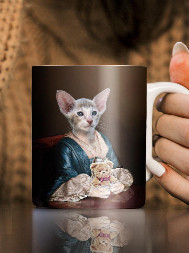 The Lady with Bow - Custom Pet Mug - NextGenPaws Pet Portraits