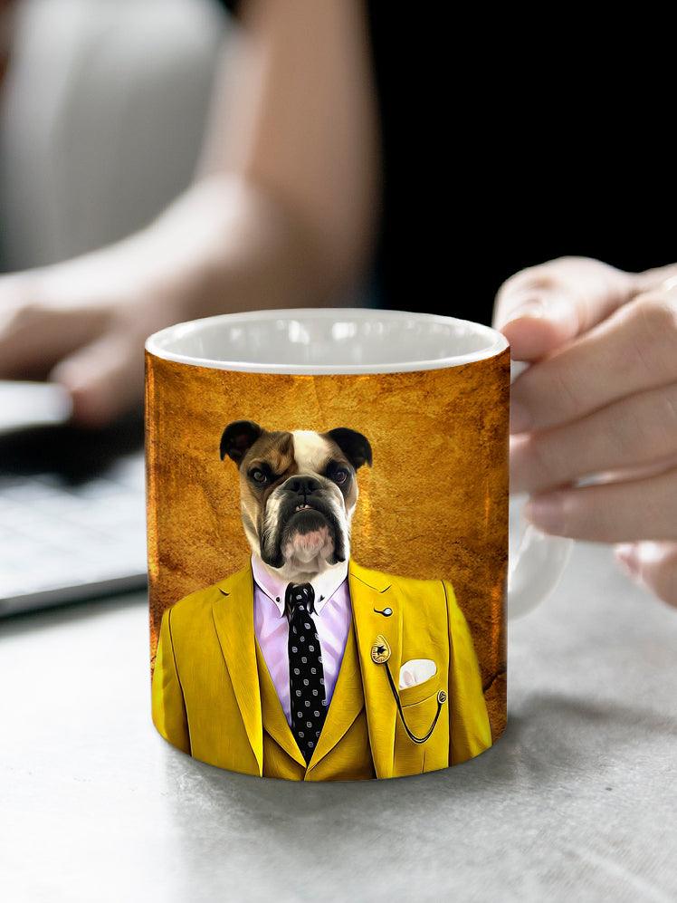 The Yellow Suit - Custom Pet Mug - NextGenPaws Pet Portraits