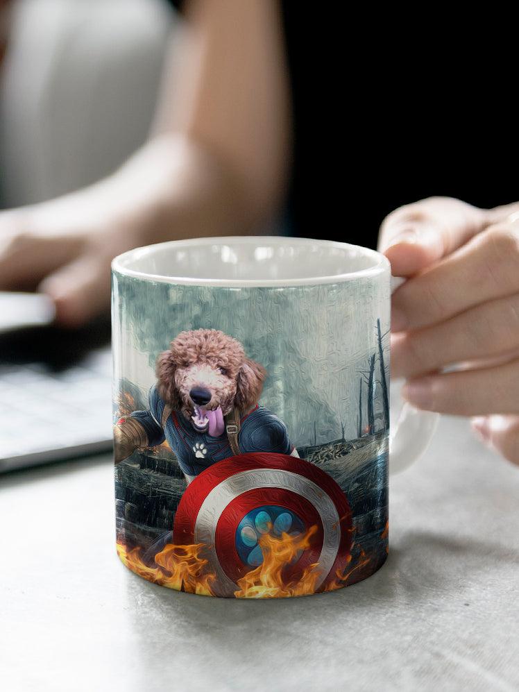 Captain Doggmerica - Custom Pet Mug - NextGenPaws Pet Portraits