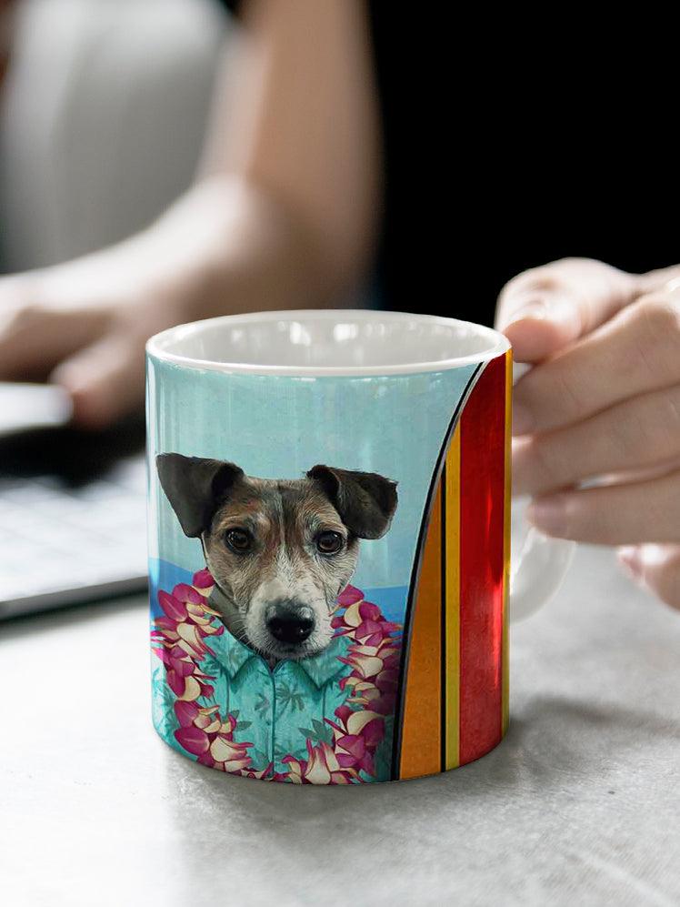 Surfer - Custom Pet Mug - NextGenPaws Pet Portraits