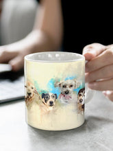 Load image into Gallery viewer, WaterColour Sibling - Custom Pet Mug - NextGenPaws Pet Portraits
