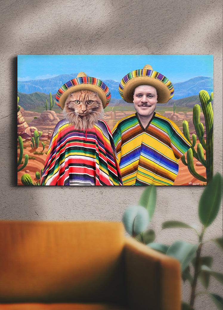 The Pawnchos - Custom Sibling Pet Portrait - NextGenPaws Pet Portraits