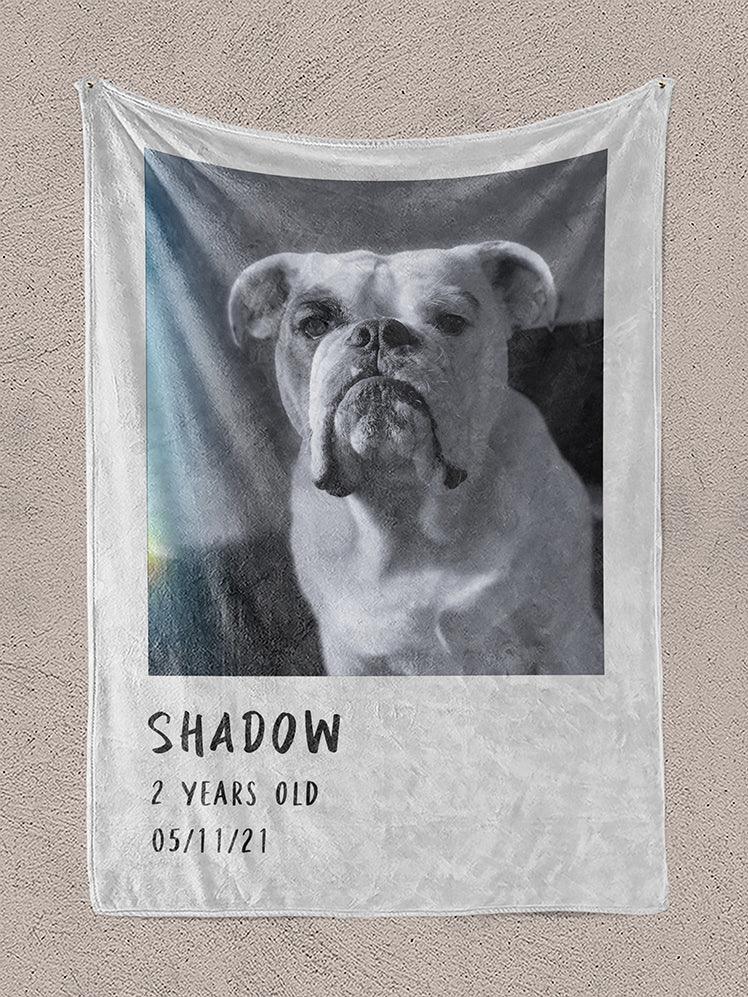 Polaroid Film - Custom Pet Blanket - NextGenPaws Pet Portraits
