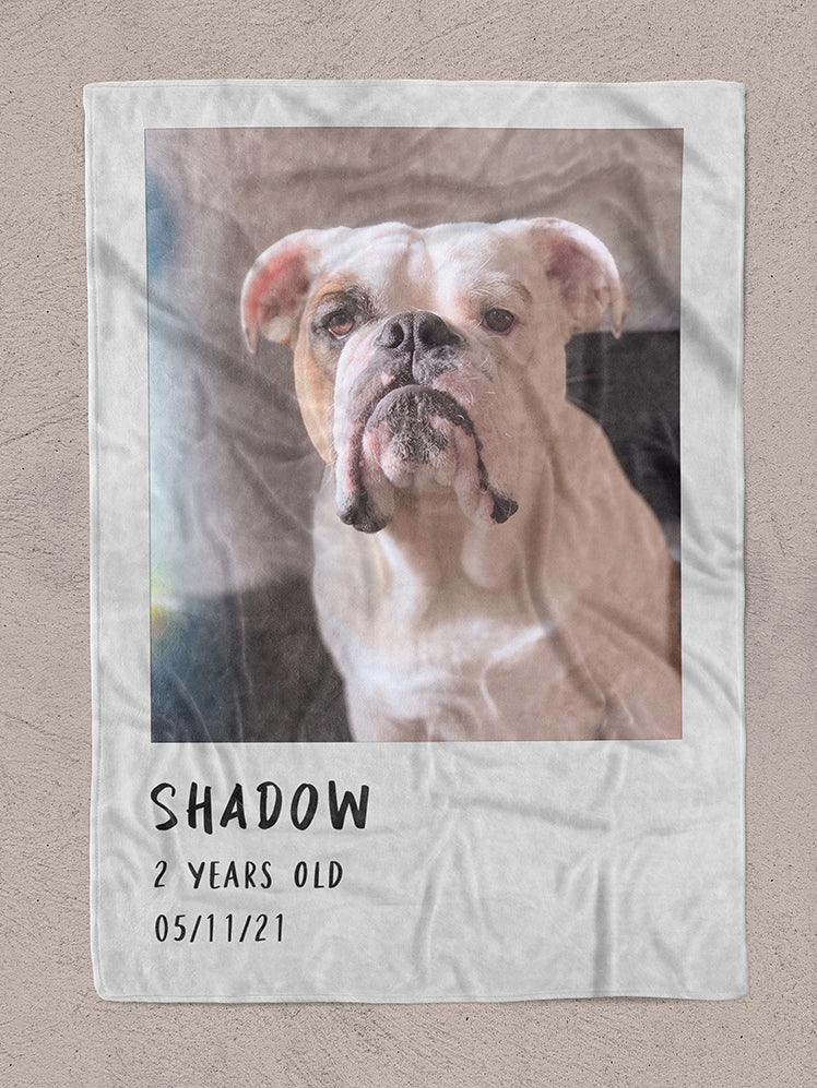 Polaroid Film - Custom Pet Blanket - NextGenPaws Pet Portraits