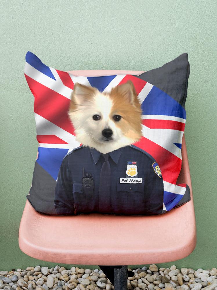 The Policeman - Custom Pet Pillow - NextGenPaws Pet Portraits