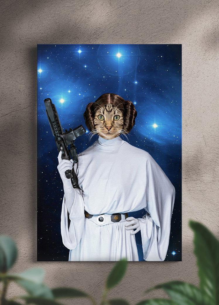 Princess Leiapaw - Custom Pet Portrait - NextGenPaws Pet Portraits