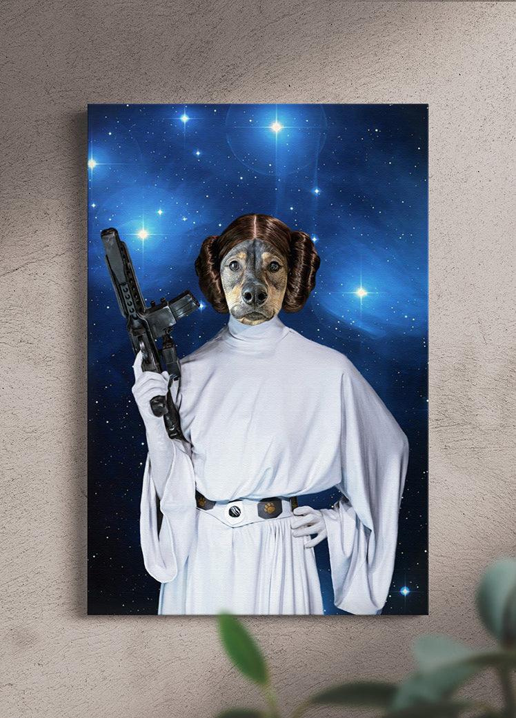 Princess Leiapaw - Custom Pet Portrait - NextGenPaws Pet Portraits