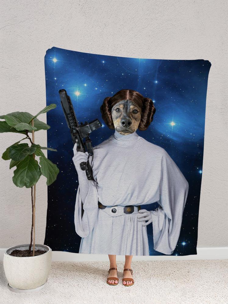 Princess Leiapaw - Custom Pet Blanket - NextGenPaws Pet Portraits