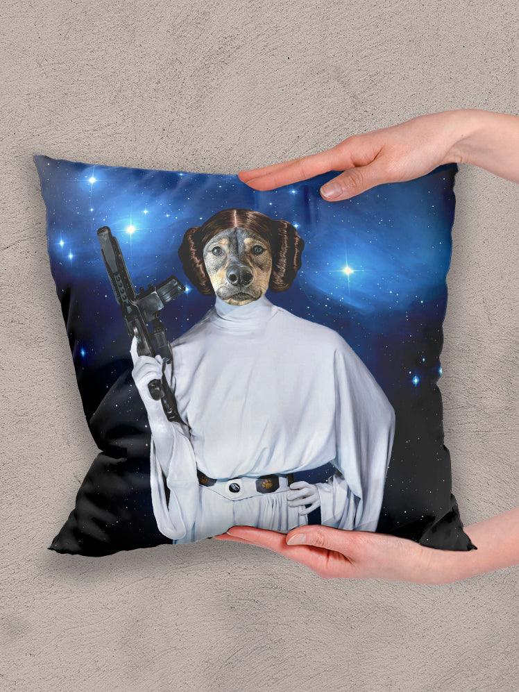 Princess Leiapaw - Custom Pet Pillow - NextGenPaws Pet Portraits