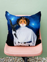 Load image into Gallery viewer, Princess Leiapaw - Custom Pet Pillow - NextGenPaws Pet Portraits
