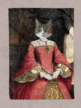 Load image into Gallery viewer, Royal Princess - Custom Pet Blanket - NextGenPaws Pet Portraits
