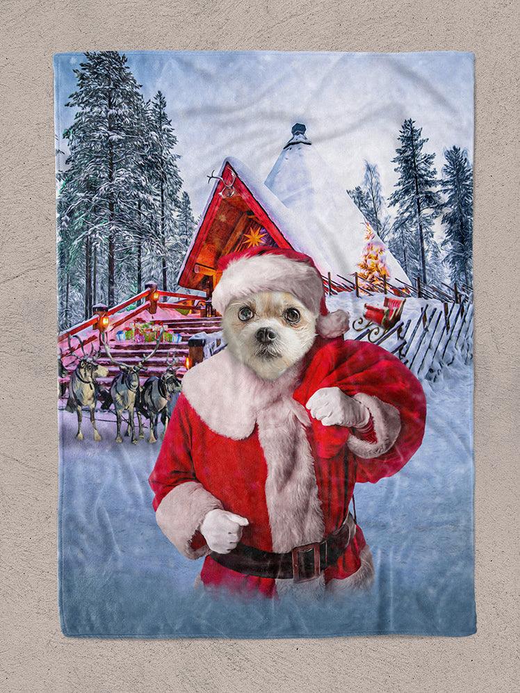 SantaPaw - Custom Christmas Pet Blanket - NextGenPaws Pet Portraits