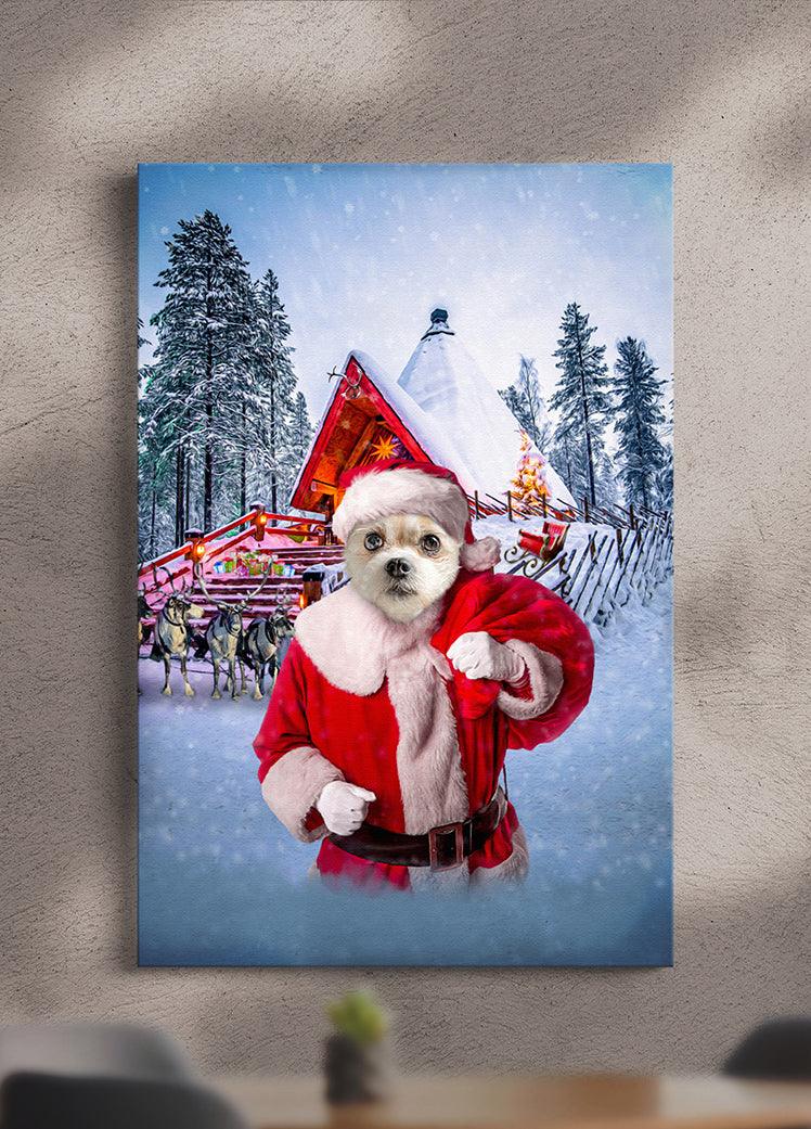 SantaPaw - Custom Christmas Pet Portrait - NextGenPaws Pet Portraits