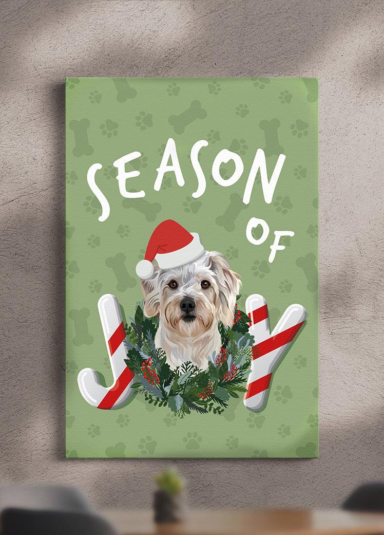 Season of Joy - Custom Pet Portrait - NextGenPaws Pet Portraits