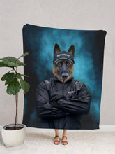 Load image into Gallery viewer, Security Paw - Custom Pet Blanket - NextGenPaws Pet Portraits
