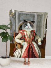 Load image into Gallery viewer, Medieval Princess - Custom Pet Blanket - NextGenPaws Pet Portraits
