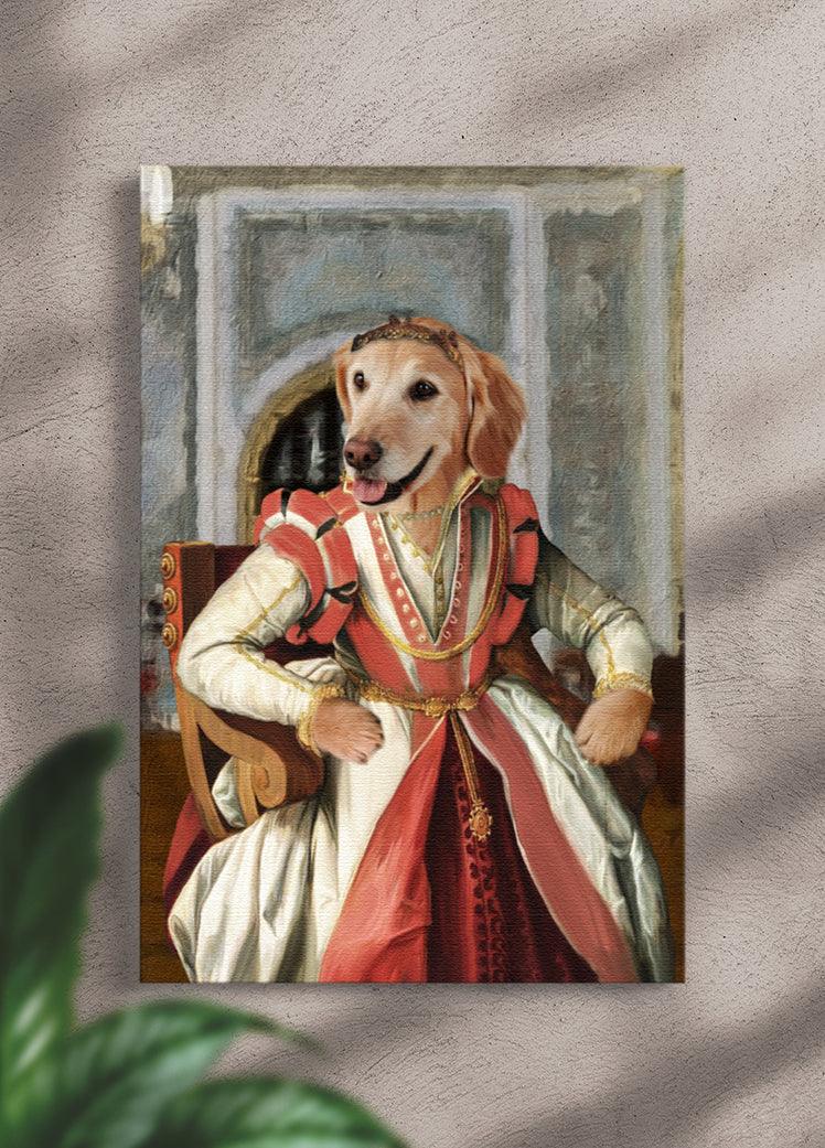 Medieval Princess - Custom Pet Portrait - NextGenPaws Pet Portraits