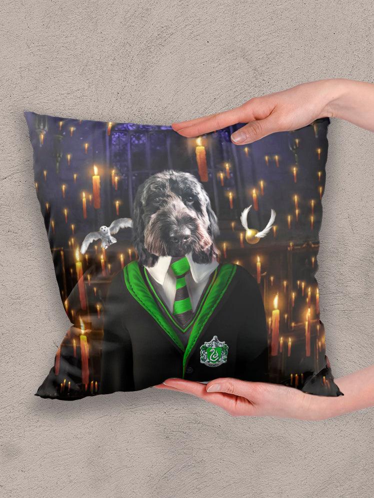 Slytherpaw - Custom Pet Pillow - NextGenPaws Pet Portraits