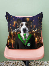 Load image into Gallery viewer, Slytherpaw - Custom Pet Pillow - NextGenPaws Pet Portraits

