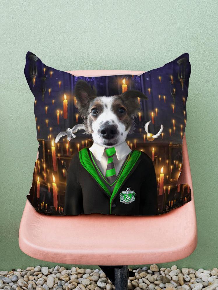 Slytherpaw - Custom Pet Pillow - NextGenPaws Pet Portraits