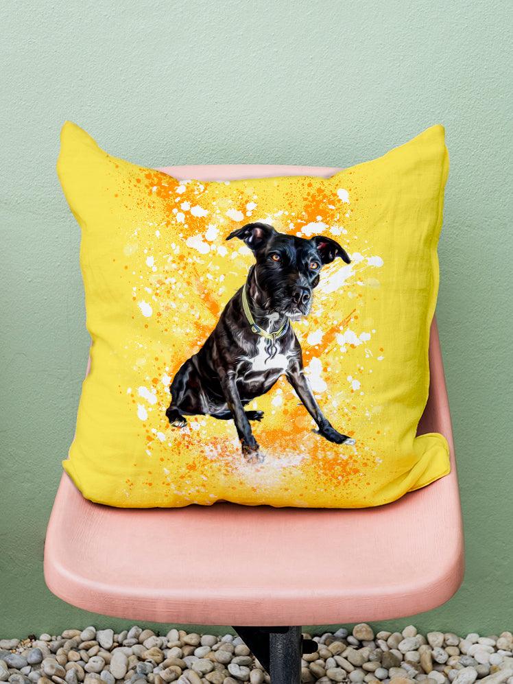 Splash Oil Painting - Custom Pet Pillow - NextGenPaws Pet Portraits
