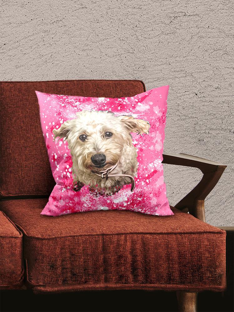 Splash Oil Painting - Custom Pet Pillow - NextGenPaws Pet Portraits