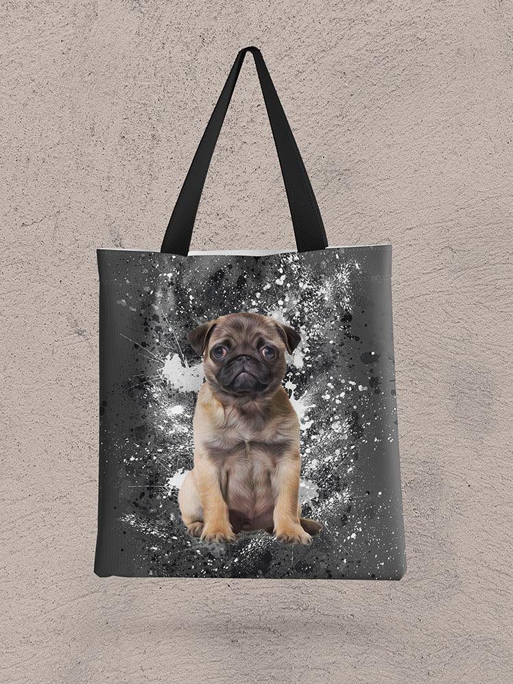 Splash Oil Painting - Custom Pet Tote Bag - NextGenPaws Pet Portraits