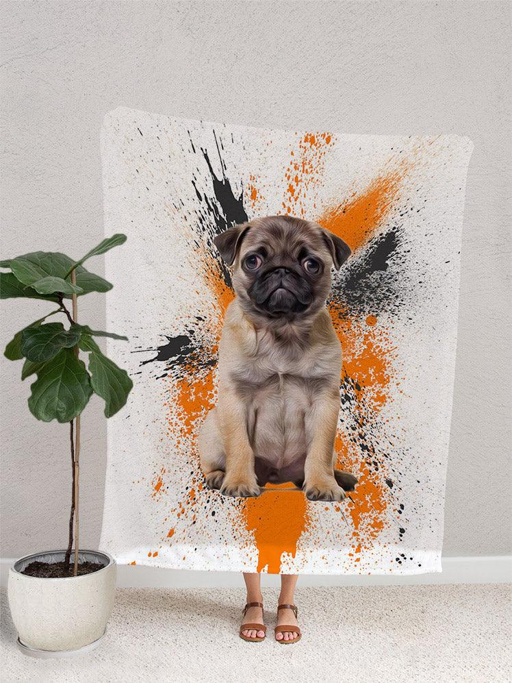 Splash Oil Painting - Custom Pet Blanket - NextGenPaws Pet Portraits