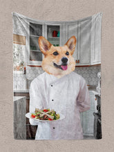 Load image into Gallery viewer, The Chef - Custom Pet Blanket - NextGenPaws Pet Portraits
