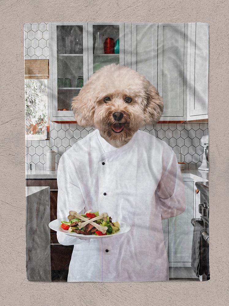 The Chef - Custom Pet Blanket - NextGenPaws Pet Portraits