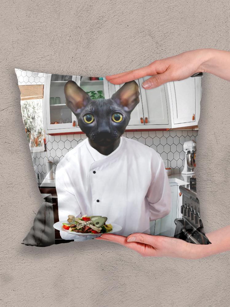 The Chef - Custom Pet Pillow - NextGenPaws Pet Portraits