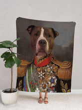 Load image into Gallery viewer, The Colonel - Custom Pet Blanket - NextGenPaws Pet Portraits
