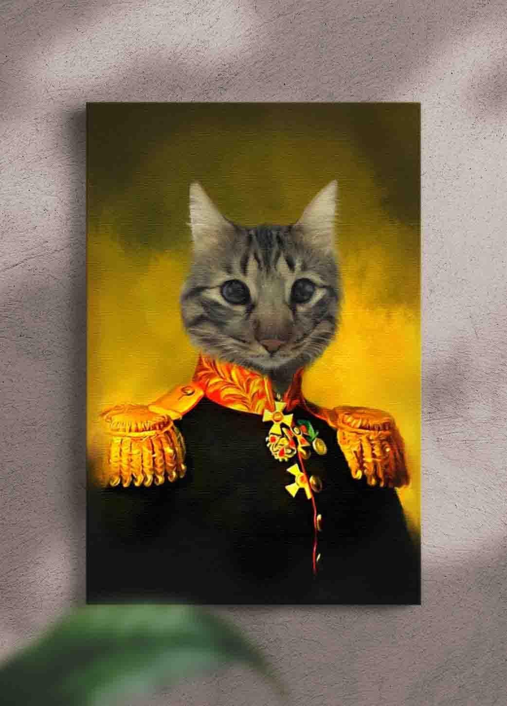 The Commander - Custom Pet Portrait - NextGenPaws Pet Portraits