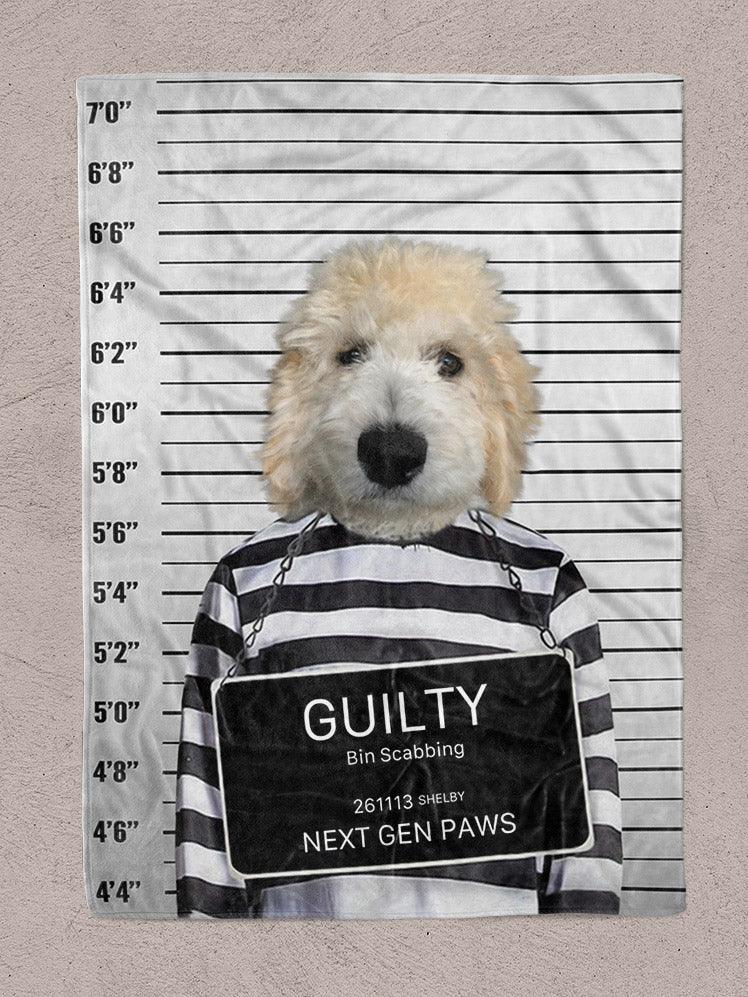 The Convict - Custom Pet Blanket - NextGenPaws Pet Portraits