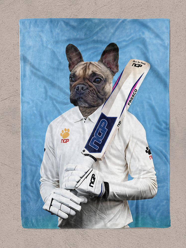 The Cricketer - Custom Pet Blanket