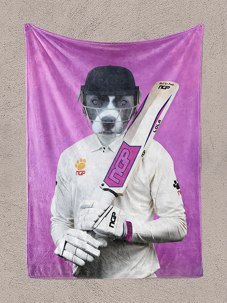 The Cricketer - Custom Pet Blanket