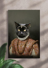 Load image into Gallery viewer, The Dame with Hairpiece - Custom Pet Portrait - NextGenPaws Pet Portraits
