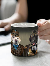 Load image into Gallery viewer, The Doc and The Pilot - Custom Sibling Pet Mug - NextGenPaws Pet Portraits
