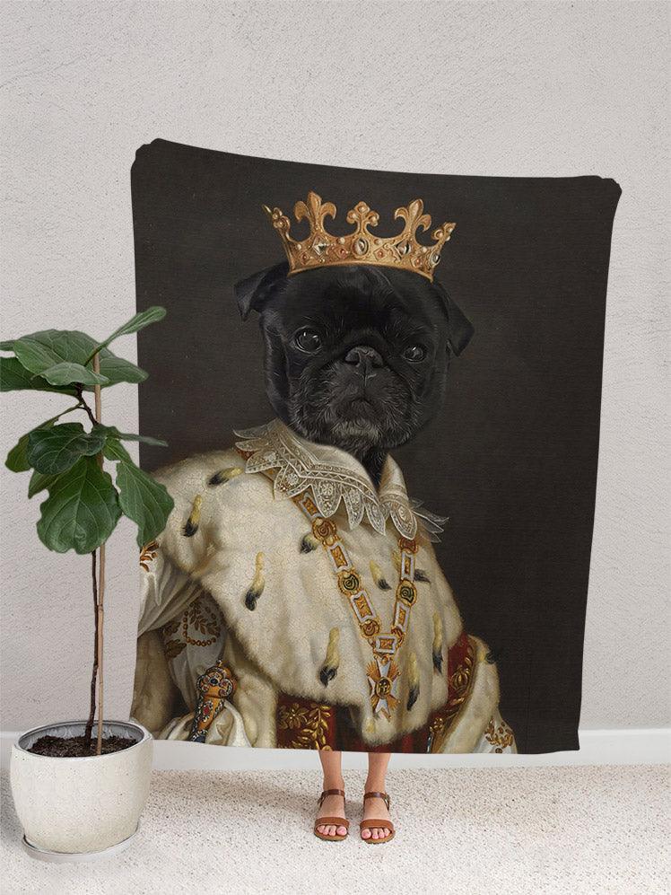 The Emperor - Custom Pet Blanket - NextGenPaws Pet Portraits