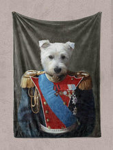 Load image into Gallery viewer, The General - Custom Pet Blanket - NextGenPaws Pet Portraits
